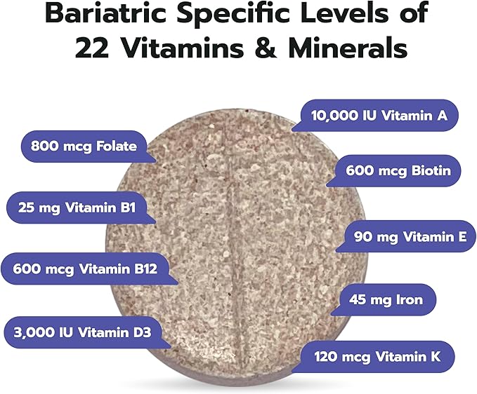 Bari Life Just One Chewable Once Daily Bariatric Multivitamin and Iron