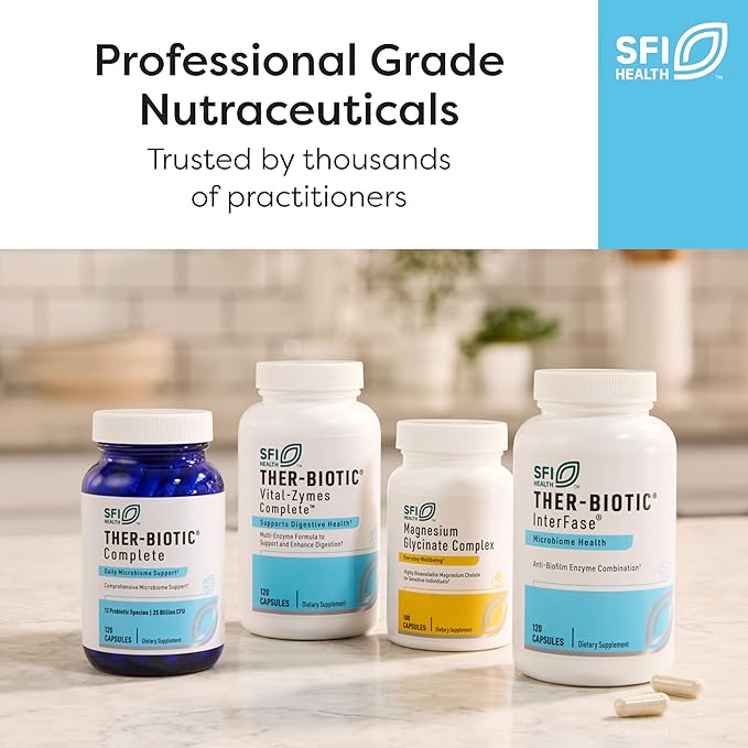 SFI Health Klaire Labs Saccharomyces Boulardii Probiotic - Acid Resistant &amp Shelf-Stable Supplement to Support Healthy Yeast Balance Immune &amp Digestive Health - Hypoallergenic Dairy-Free (12