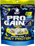 MO4T ProGainz - Grass-Fed Whey Protein Concentrate Powder - Whey Concentrate with Digestive Enzymes - 24g of Whey Concentrate Protein per Serving- Proteina para ganar masa Muscular