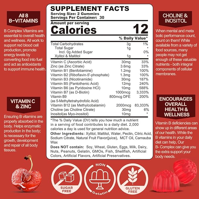 Omega 3 Vitamin B Complex Gummies 3 Pack