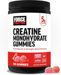 Force Factor Creatine Monohydrate Gummies NSF Certified 5g Dose for Men &amp Women to Support Muscle Strength Recovery Cognitive Health &amp Memory Packaging May Vary Watermelon 150 Gummies