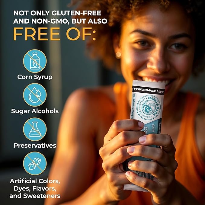 Daryl's Bars Cookies &amp Cream On the Go Snack On the Go Whey Protein Bars Gluten Free 20gr of Protein Snack Meal Replacement Pack of 1
