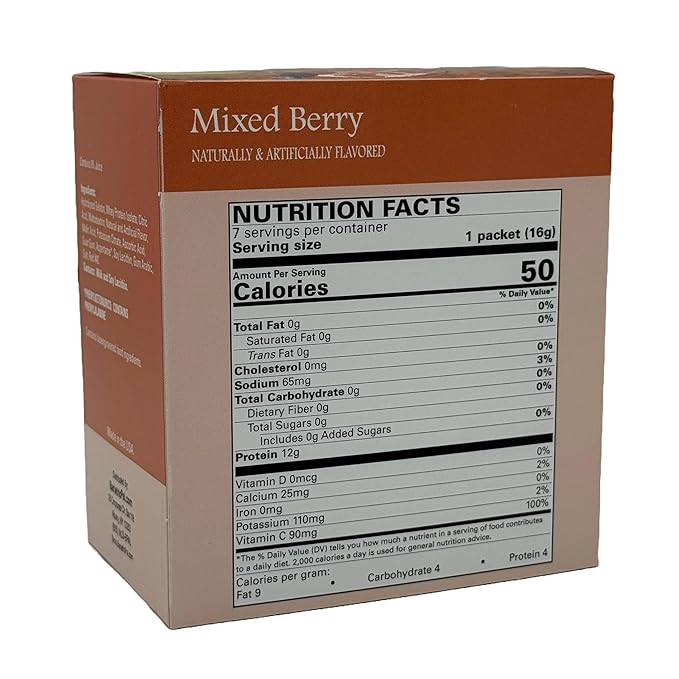 BariatricPal 12g Protein Sugar-Free Fruit Drink - Mixed Berry (6-Pack)