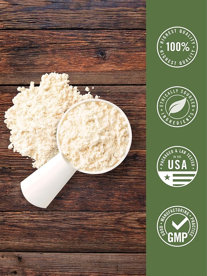 Carlyle Grass Fed Whey Protein Powder | 2lb | 33g of Protein Per Serving | Unflavored | Sugar and Hormone Free | Non-GMO and Gluten Free Supplement | by Herbage Farmstead