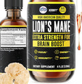 HERBIFY Lions Mane Supplement - Daily Mushroom Supplement for Memory Focus &amp Clarity - Brain Booster - Lions Mane Tincture for Immune Support - 4 Fl oz