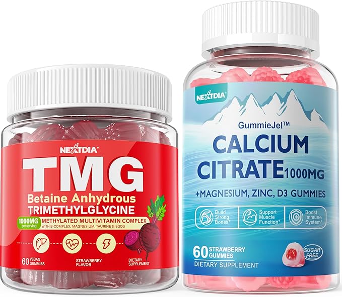 Calcium Citrate TMG Supplements Gummies 4Pack