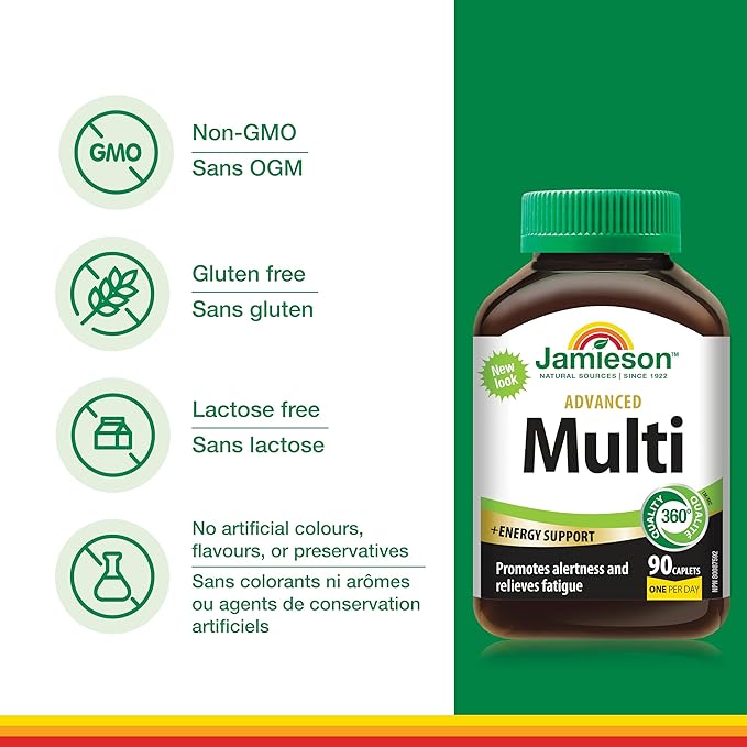 Jamieson Advanced Multi + Energy Support 90 caplets