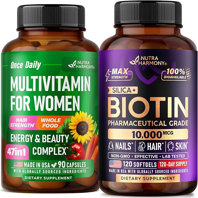 NUTRAHARMONY Multivitamins for Women &amp Biotin Softgels