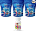 BariatricPal 90-Day Bariatric Vitamin Bundle (Multivitamin ONE 1 per Day! Iron-Free Capsule and Calcium Citrate Soft Chews 500mg with Probiotics - Blue Raspberry)