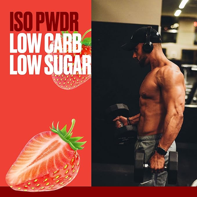 Metabolic Nutrition Whey Protein Isolate ISO PWDR Strawberry Cream 3.04lb 23 Servings 26g Protein Fast Digesting Zero Carbs Delicious Flavor Very Low Carbs &amp Fat Zero Lactose