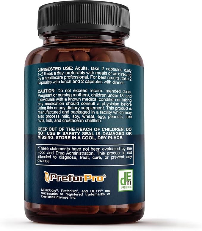 Premium 4-in-1 Probiotic Prebiotic Postbiotic &amp Digestive Enzymes for Men &amp Women – Supports Gut Digestion &amp Immunity –Complete Gut Health with Pre Post Probiotics &amp Digestive Enzy