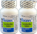 Floranex Probiotic for Colon Health Generic for Lactinex 50 Tablets per Bottle Pack of 2 Total 100 Tablets