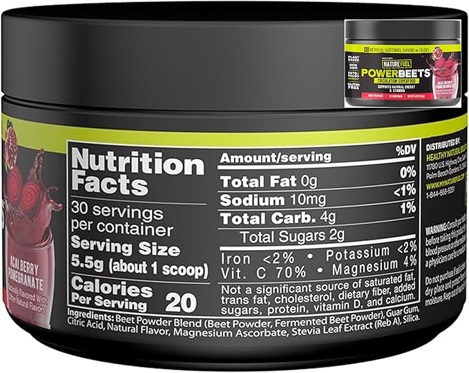Optimum Nutrition Gold Standard 100% Plant Based Protein Powder Creamy Vanilla 20 Servings + Healthy Delights Nature Fuel Power Beets Powder Acai Berry Pomegranate 30 Servings (Packaging May Vary)