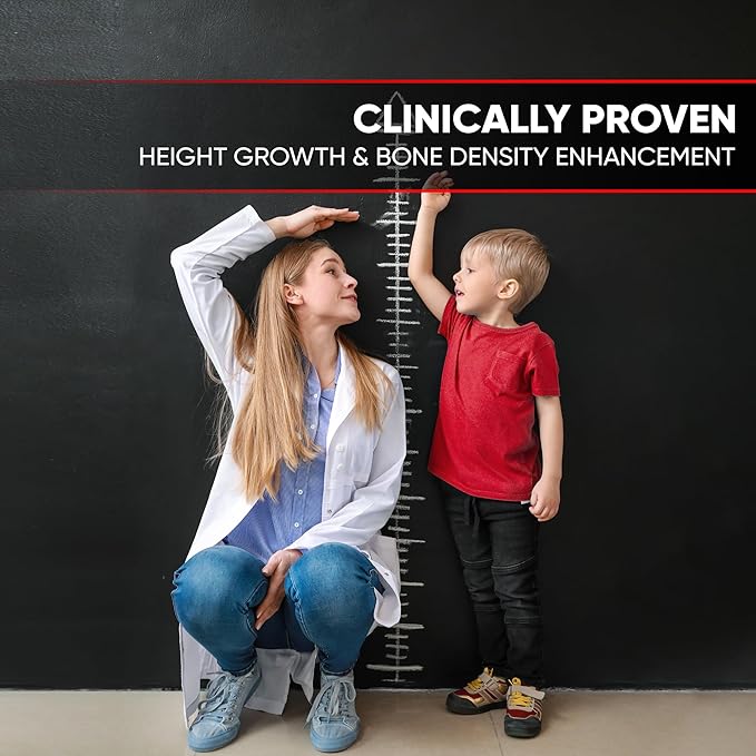 Height Growth Increase Gummies Vitamins Grow Tall Supplement Calcium Magnesium Zinc Ashwagandha Glucosamine Multivitamin for Teens Kids 120 Gummies