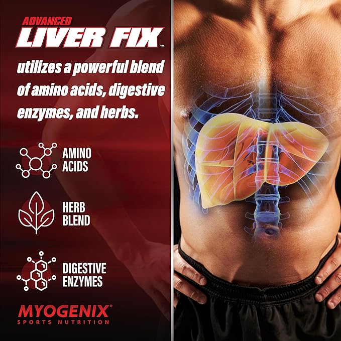 Myogenix Liver Support Supplement &amp Myolean Vanilla Whey Protein – Advanced Liver Health &amp Muscle Recovery with 40g High-Protein Whey – Support Detox Growth &amp Performance