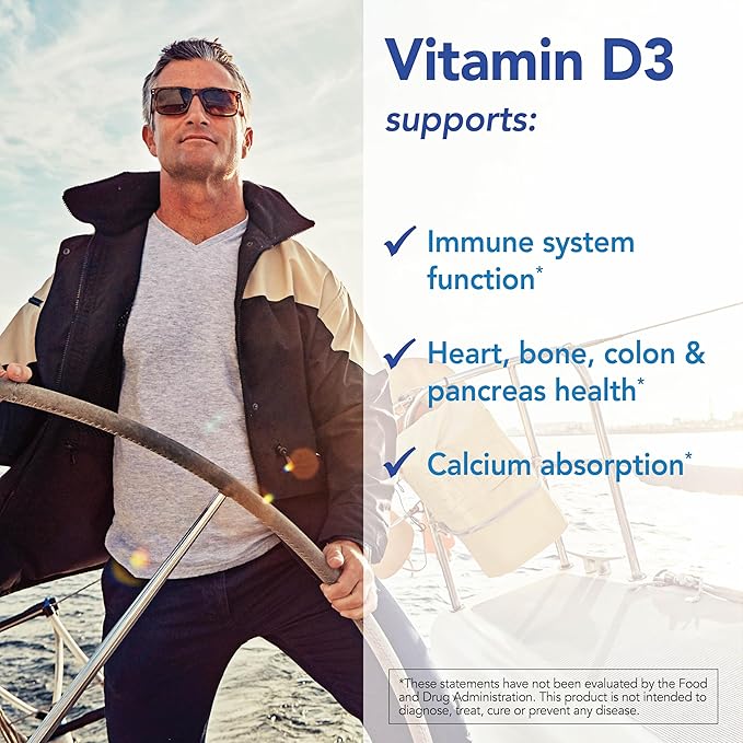 Patient One Vitamin D3 10000 IU | Supplement to Support Immune Heart and Bone Health* | Highly Absorbable Cholecalciferol Form | 120 Capsules