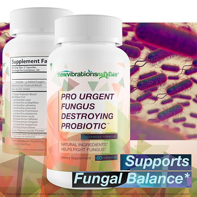 Pro Urgent Fungus Destroying Probiotic - Our Best Toenail Fungus Probiotic - Natural Fungus Nail Treatment Pills - Anti Nail Fungus Probiotics -Best Nail Fungus Treatment For Toenail