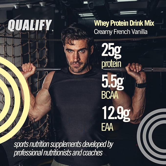 Cookies and Cream + French Vanilla Whey Protein Powder Bundle - Gluten-Free 25g Protein 5.5g BCAA 2.7g Leucine 1.4g Isoleucine 1.4g Valine