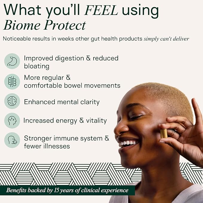 Adapt Naturals Gut &amp Immune Health Bundle – Biome Protect 4-in-1 Prebiotics Probiotics Postbiotics Supplement &amp Bio-Avail Multivitamin for Men &amp Women – 30-Day Supply