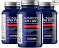 100% Pure Organic Krill Oil 1000mg 180-Day Supply Omega 3 Highest Concentration 56% Phospholipids Wild Caught Sustainable Antarctic SuperbaBoost AstaxanthinOmega xlHeart Skin CareNo Fish Oil