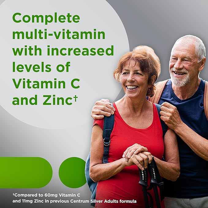 Adult Multivitamin / Multimineral Supplement Tablet Vitamin D3 Age 50+ (220 Count)