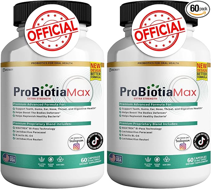 ProBiotia Max 40 Billion CFU Extra Strength Oral Probiotic Supplement 60 Capsules Supports Teeth and Gum Health Gluten Free (2)