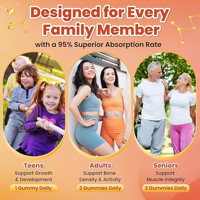 Calcium Citrate Gummies - 1200mg Calcium Gummies Supplements for Women &amp Men with Vitamin D3 K2 Magnesium Zinc High Absorption for Bone Muscle &amp Immune Support Peach &amp Mango Flavor 1