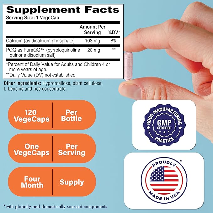 Health Thru Nutrition HTN Ubiquinol + PQQ Bundle: 20mg Pyrroloquinoline Quinone &amp 100mg Kaneka Ubiquinol (120 Servings Each)