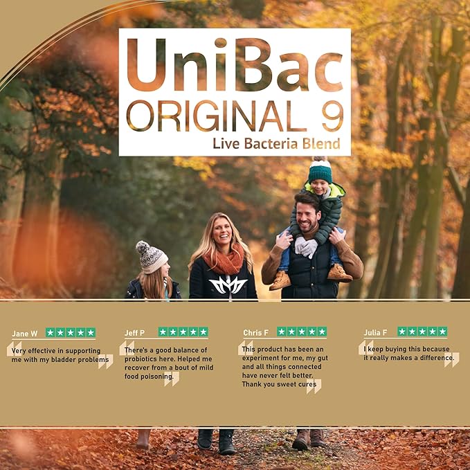 Sweet Cures Everyday Probiotics - UniBac: Unified Bacteria Live Bacteria Blend 9 - 60 Capsules - 6 Billion per dose - SC Nutra