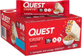 Quest Nutrition Crispy Protein Bar Fruity Cereal Flavor 18g Protein 1g Sugar 2g Net Carbs Low Sugar 12 Count