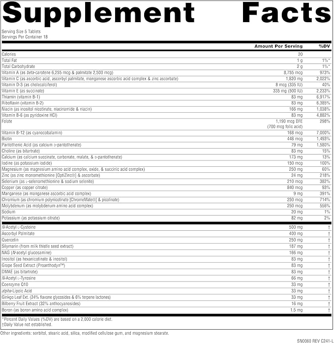 Source Naturals Elan Vital Multiple for Multiple Body System Support* - 90 Tablets