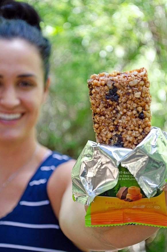Tahoe Trail Bar Plant-Based Natural Energy Bar (1.94 Ounce Protein Bar 12 Count) High Protein Non-GMO Gluten Free Vegan Healthy Snacks - Caramel Chocolate Chunk