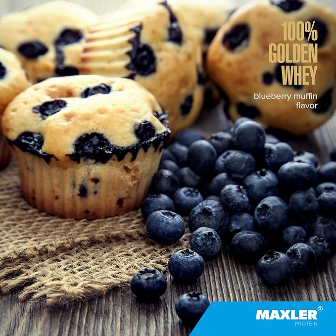 Maxler 100% Golden Whey Blueberry Muffin and Bananas &amp Cream Bundle