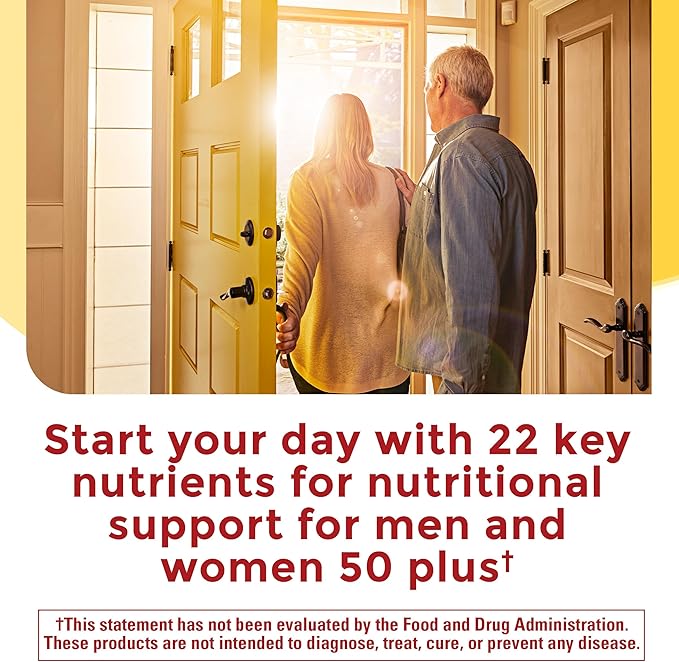 Nature Made Multivitamin 50+ His &amp Hers Combo Pack Mens and Womens Multivitamin with Vitamin C Vitamin D3 B Vitamins Zinc &amp More Two Multivitamin Bottles
