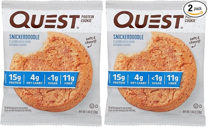 Quest Nutrition Protein Cookie Snickerdoodle 2.08oz (Pack of 2)