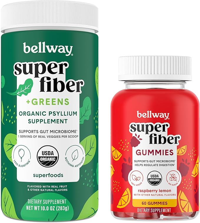 Bellway Super Fiber Powder + Greens Super Fiber Gummies