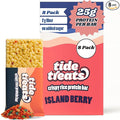 Crispy Rice Protein Bar | 25 g Protein No Added Sugar 7 g Fiber Gluten Free | High Protein Snack for On-the-Go Post-Workout or Dessert Cravings | 8 Count (Island Berry)