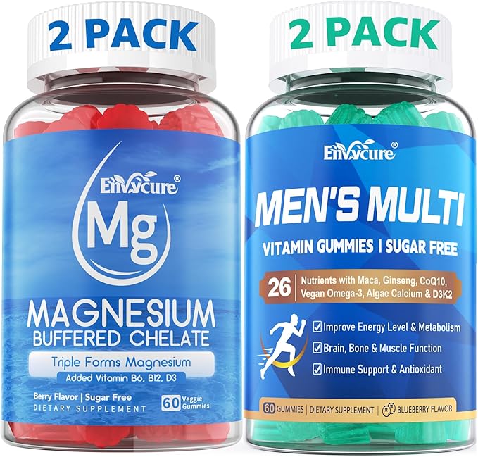 Multivitamin for Men 2PACK + Magnesium Gummies 2PACK