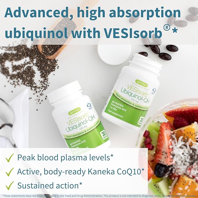 Pharmepa Restore EPA &amp VESIsorb Ubiquinol-QH CoQ10 Heart Health Bundle by Igennus