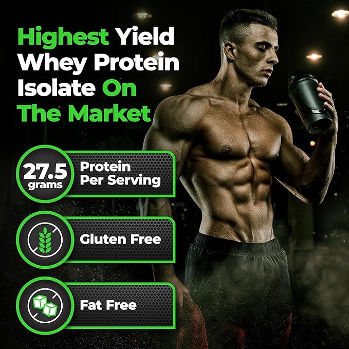 Species Nutrition Isolyze Whey Protein Powder 100% Whey Isolate for Muscle Building 27.5g Protein Per Scoop No Sugar &amp Low Fat (Caramel Macchiato 22 Servings)