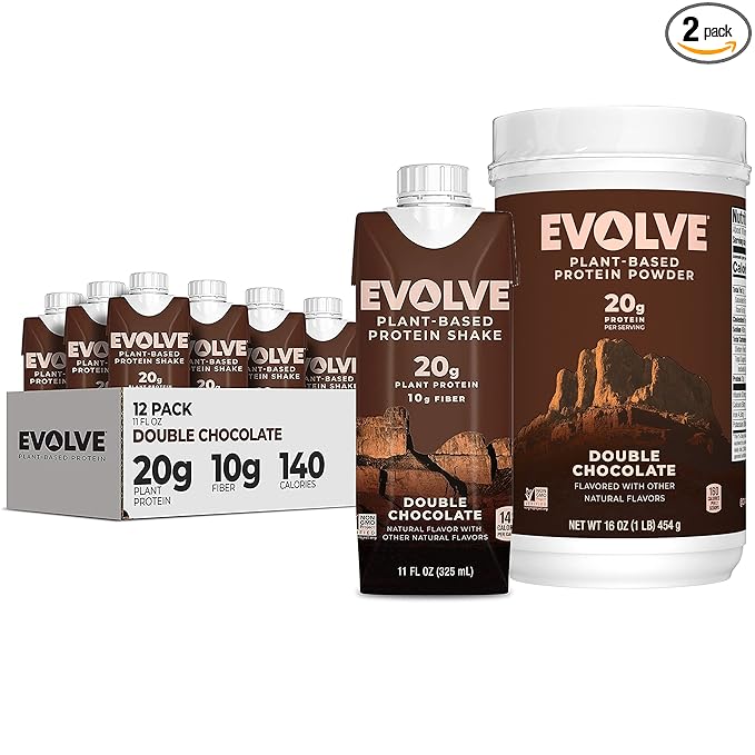 Evolve Protein Shake &amp Protein Powder Bundle Chocolate