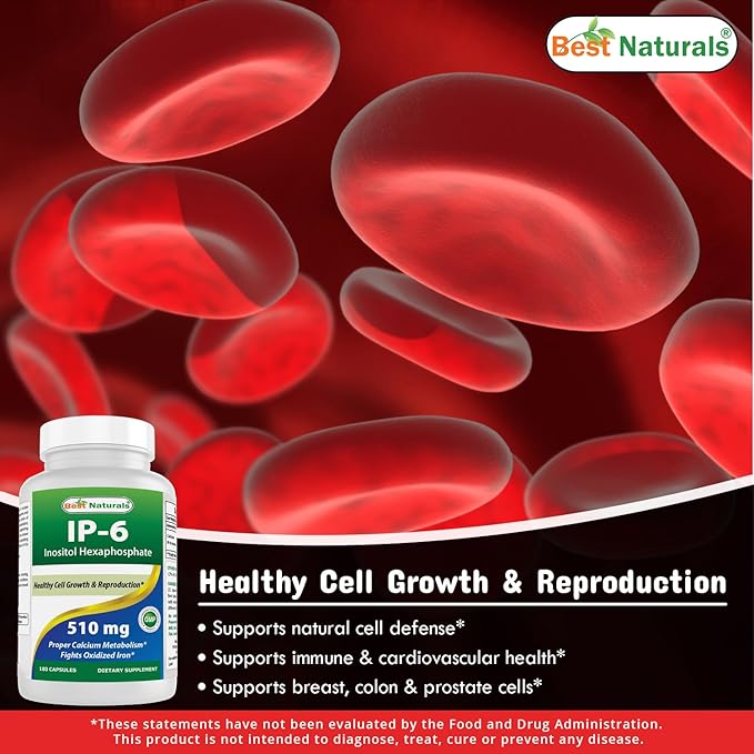 Best Naturals IP-6 510 mg &amp Vitamin K2 (MK7) with D3