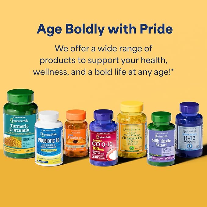 Puritan's Pride Lactase Enzyme Milk and Dairy Digestant Dietary Supplement Support for Digestion and Cellular Energy Support 40 Day Supply 120 Softgels