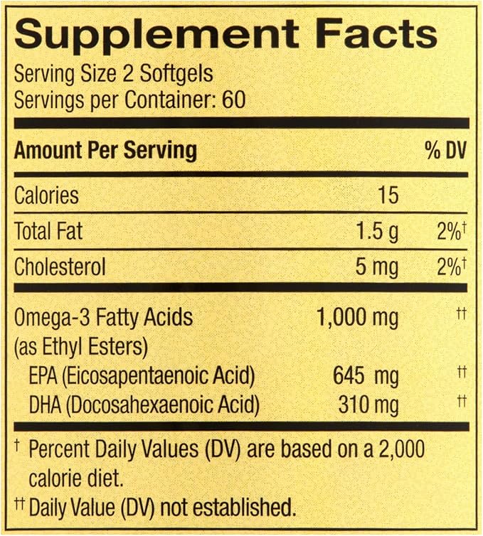 Spring Valley Omega-3 Mini from Fish Oil 1000 mg 120 Count Dietary Supplement Omega 3 Mini Softgels Bundle with Luall's 45 Diabetes Decoded