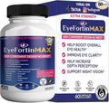 EyeFortin MAX Eye Health Supplement 60 Capsules Extra Strength with Lutein Vitamins A C E B12 Bilberry Extract 30 Day Supply (1)