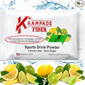 Krampade High Fiber High Potassium Electrolyte Powder Zero Sugar Lemon Lime 9g Dietary Fiber 3950mg Electrolytes 2000mg Potassium 50mg Mag Digestive Health Support Keto Weight Loss 16 Packets