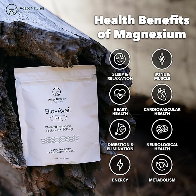 Adapt Naturals Daily Wellness Bundle – Bio-Avail Multivitamin &amp Magnesium Glycinate Supplement for Men &amp Women – 30-Day Supply