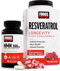 Resveratrol  Mixed Berry 60 Soft Chews + NMN Supplement Nicotinamide Mononucleotide to Support Healthy Aging and Energy Metabolism Boosts NAD+ Levels No Gelatin Non-GMO 30 Vegetable Capsules