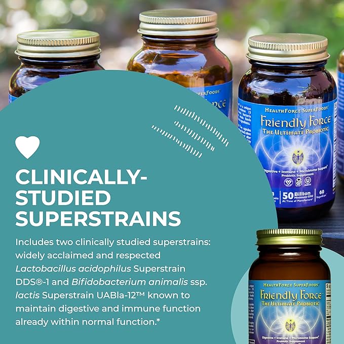HEALTHFORCE SUPERFOODS Friendly Force - Capsules - 60 Vegan Capsules