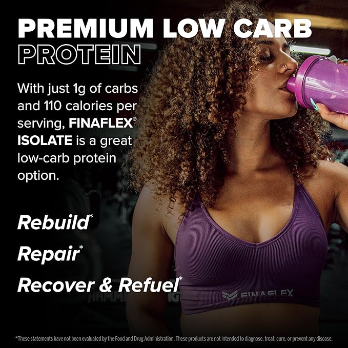 FINAFLEX ISOLATE Peanut Butter - 2 lb - 25 Grams of Iso Protein Per Serving - Milkshake-Like Taste - Zero Sugar Zero Fat &amp Gluten Free - 30 Servings